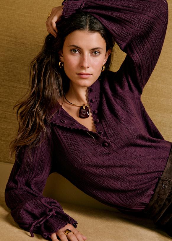 Clémence Jumper - Ecru - Merino Wool - Sézane