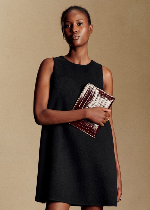 Nicia ドレス - プリント ウィンターレオパードキャメル