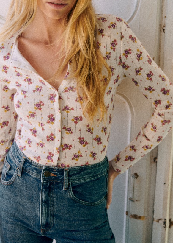 Lenie T-shirt - Mindy Print - Organic cotton - organic textile