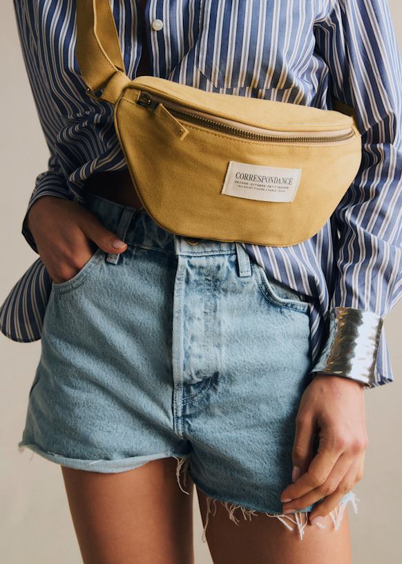 Crossbody Pouch - Terracotta - Cotton - Sézane