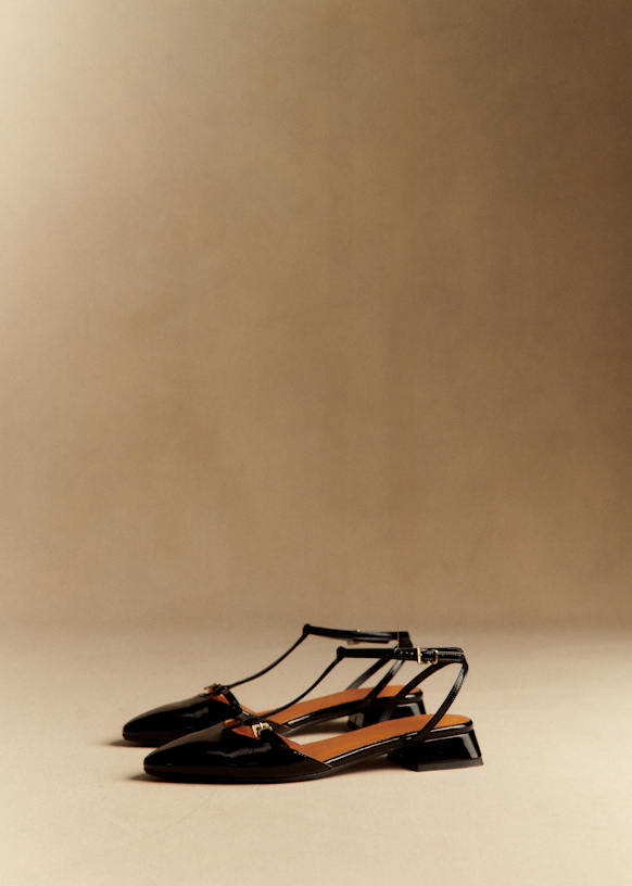 Low Noella Babies - Patent Red - Sheep leather - Sézane