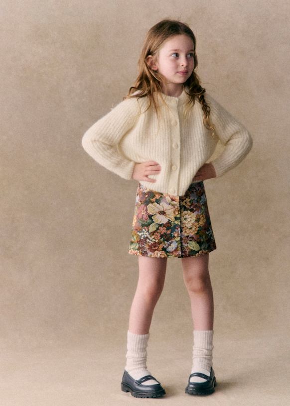 Jupe Josie Carreaux Multico Laine Sezane