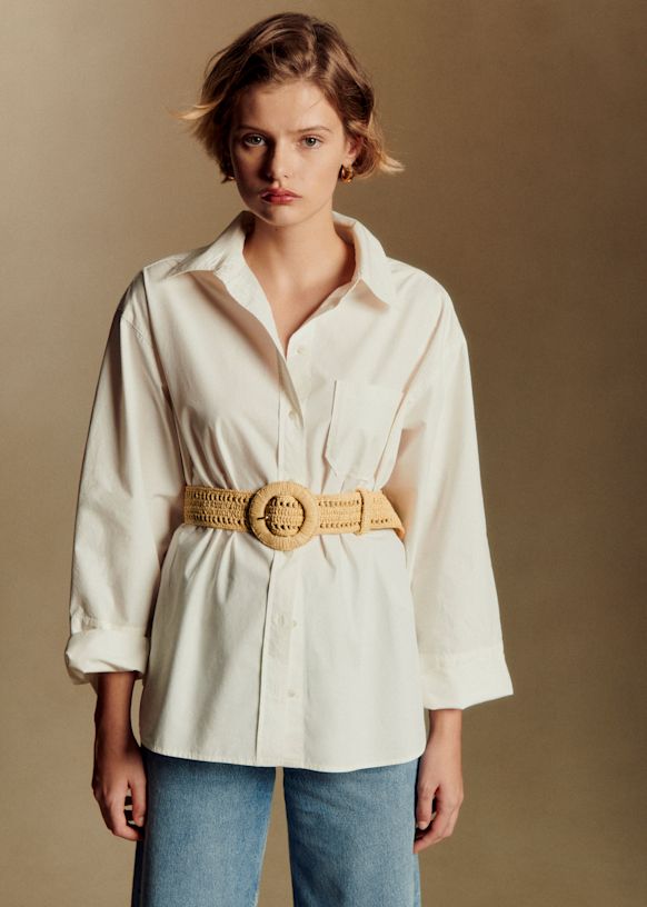 Nella Belt - Natural Raffia - Raffia - Sézane display picture 2