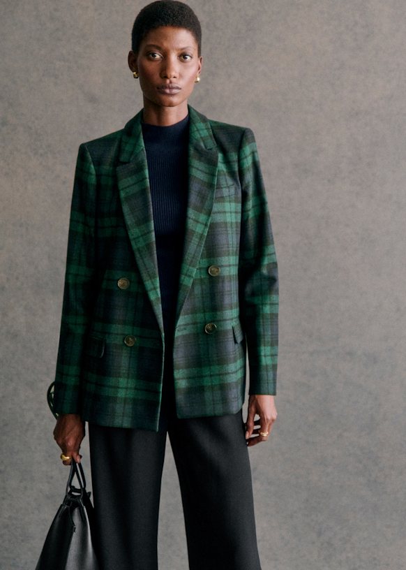 Christie Jacket - Light Green - Recycled wool - Sézane