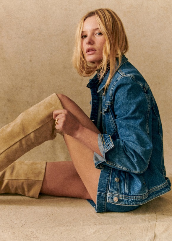 Wilfrield Jacket Sezane Denim S Woman