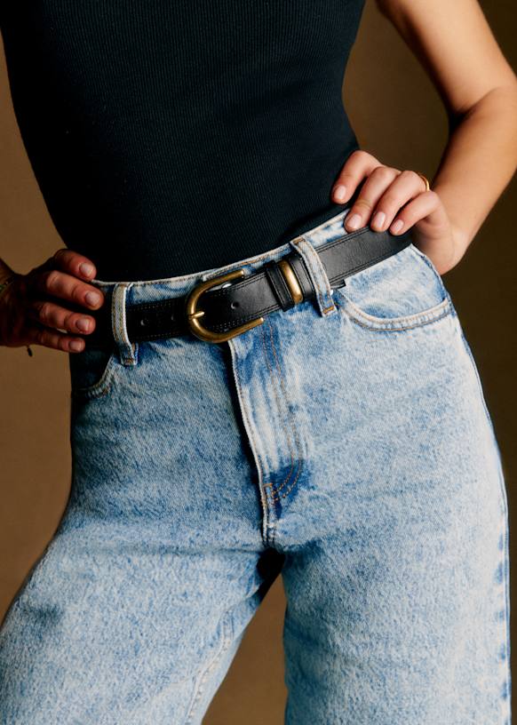 Taylor Belt - Smooth Black Heritage - Vegetable-tanned