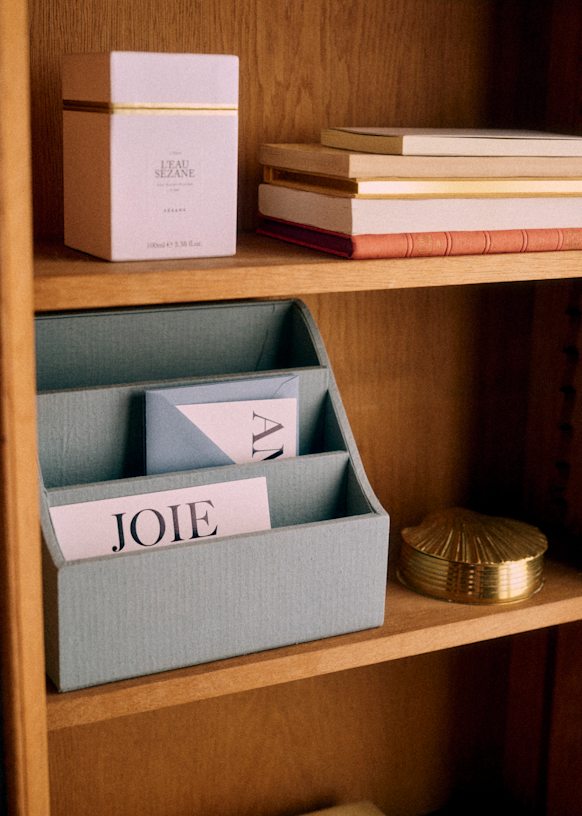 Letter Box - Storm Blue - Cotton-linen textiles - Octobre Éditions