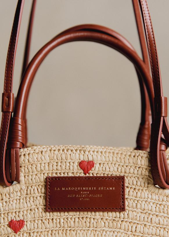 Justine バスケット - フローラルラフィア - ラフィア - Sézane