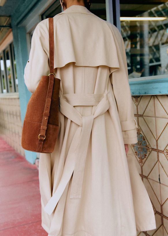 PIERCE Coat - Light Beige - Viscose ECOVERO™ LENZING™ - Sézane