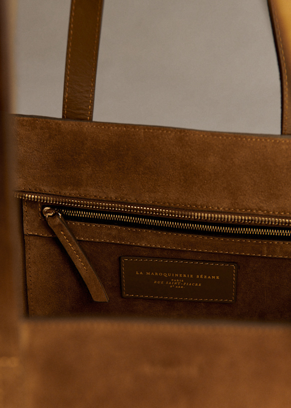 Gabin Bag - Taupe - Bovine leather - Sézane