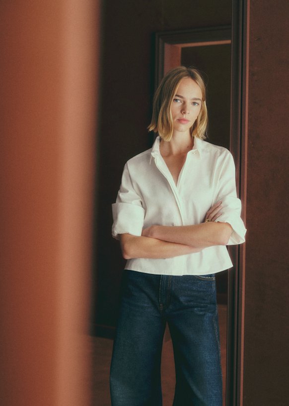 Chemise Octavine - Ecru - Coton Biologique - Sézane