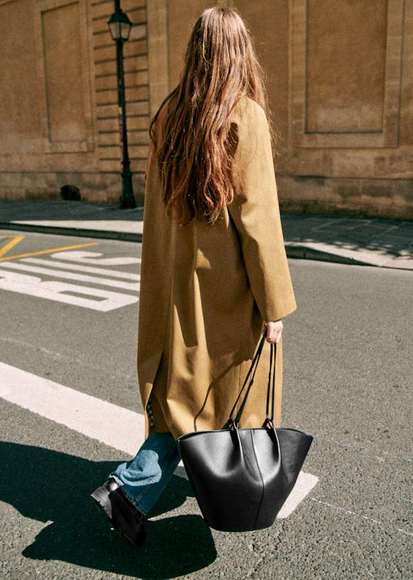 Mara トートバッグ - スムースハニー - 牛革 - Sézane