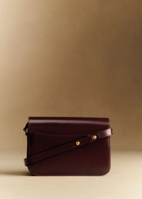 Milo Classic Bag Glossy Burgundy Smooth Cowhide Leather S zane Milo Classic Bag Glossy Burgundy Smooth Cowhide Leather S zane