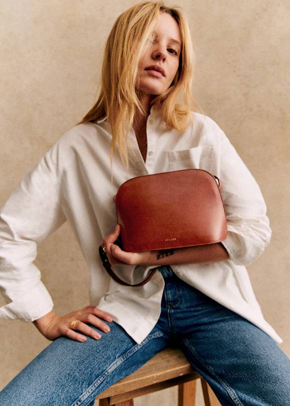 Sac Victor Héritage Cuir Naturel Héritage Cuir bovin Sézane