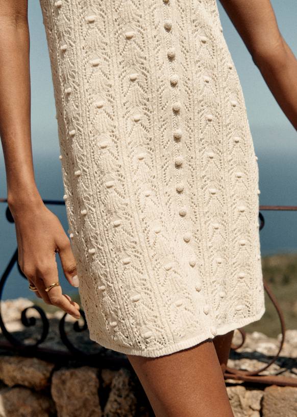 Willa Dress - Cream - 0rganic cotton - textile made from