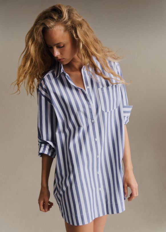 blue and white striped shirt dress Diana Maxi | Women's Clothing That blue and white striped print is perfect this time of year Jane Shirt Stripe Dress |