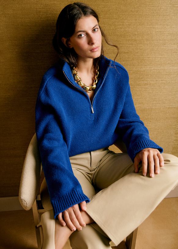 Antoine Jumper - Dark Taupe - Farmed yak wool - Sézane