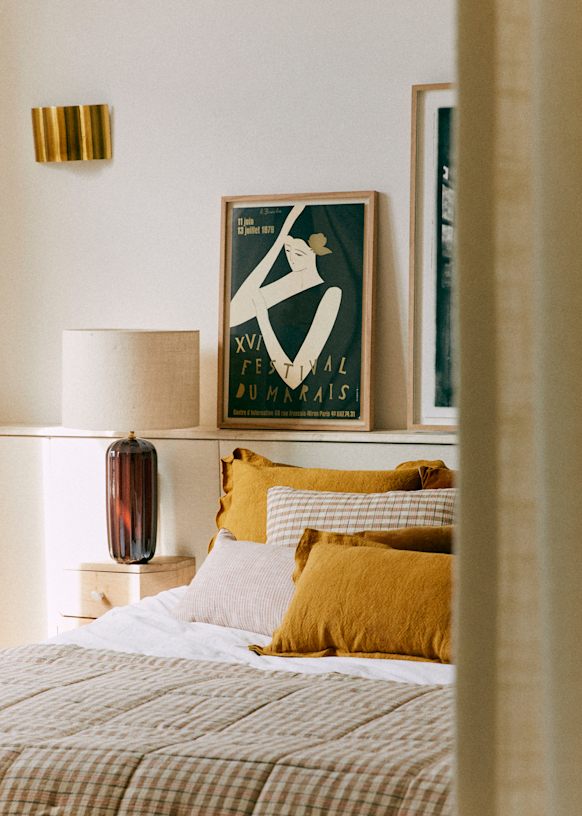 Traviata Table Lamp - Moka - Sonate Lamp Shade - Ecru - Ceramic