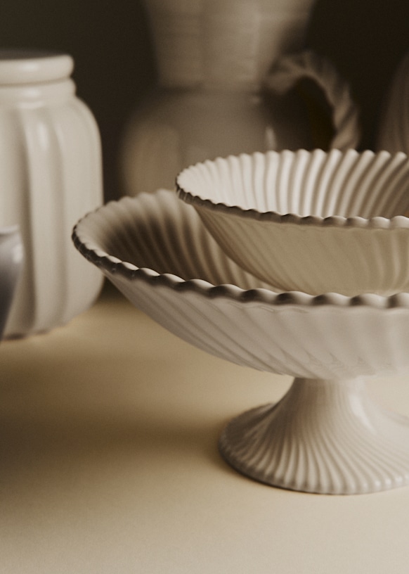 Torsade Trinket Dish - Ecru - Ceramic - Sézane