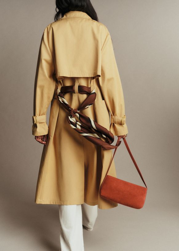 Arnaud Trench Coat - Flax Yellow - Organic cotton - organic