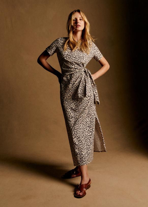 Kleid Pippa - Leopard - Bio-Baumwolle – Textilien aus biologischen Fasern - Sézane