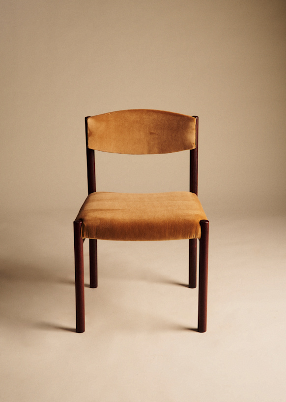 Lot of 6 chaises vintage in palissandre