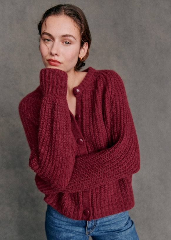 【2024春夏新色】 Emile Sézane - Alpaca - Ecru - Cardigan トップス