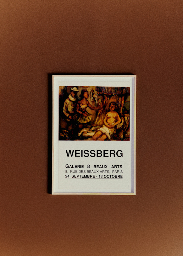 Affiche Galerie 8 beaux-arts, Weissberg