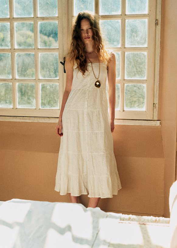 chinese dress ladies Anse Mini Dress | White | Womens