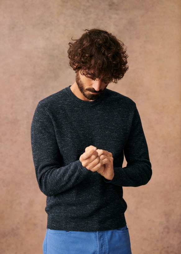 Harry Sweater Denim Cotton Octobre Editions