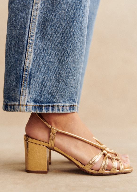 Gloria Sandals - Natural Leather - Bovine leather - Sézane