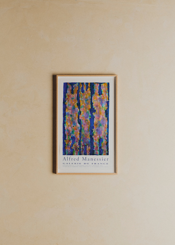 Affiche Galerie of France, Manessier, 1994