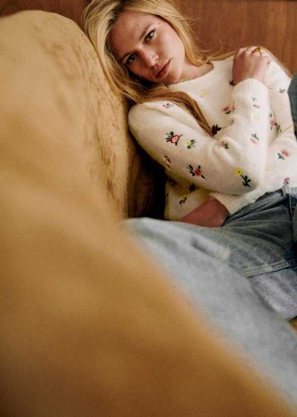 Clément Jumper - Ecru - Kid mohair - Sézane