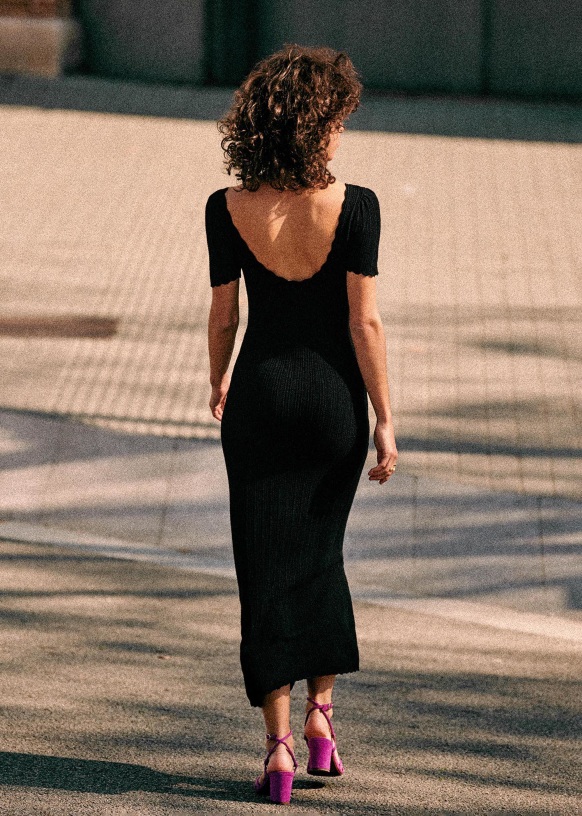 Joey dress - Garden Green - Viscose ECOVERO™ LENZING™ - Sézane