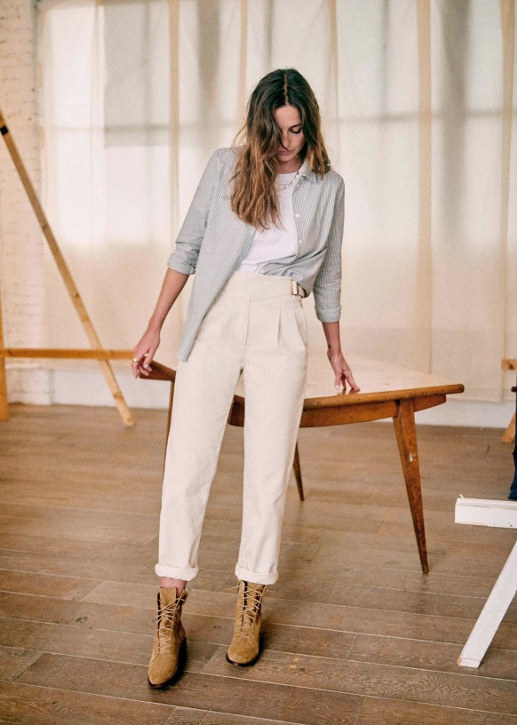 Sezane pantalon francky clearance