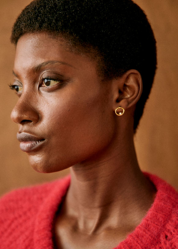 Sézane ピアス Laurette Earrings - Gold - Majority recycled brass - Sézane