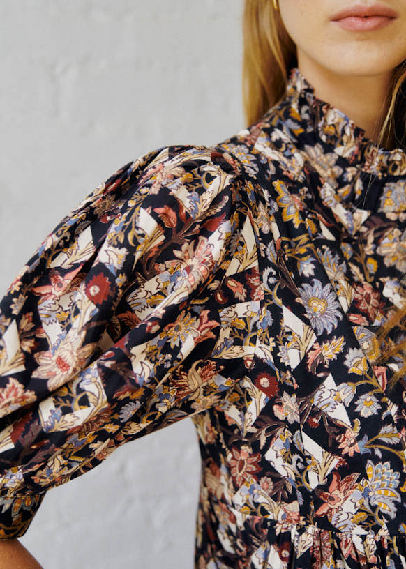 Toma ドレス - Sézane x SEA NY - シルバニア パッチワーク