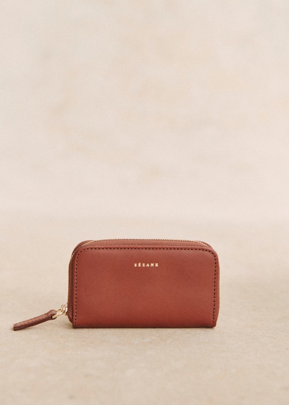 Hugo Card Holder - Embossed Gold - Sézane