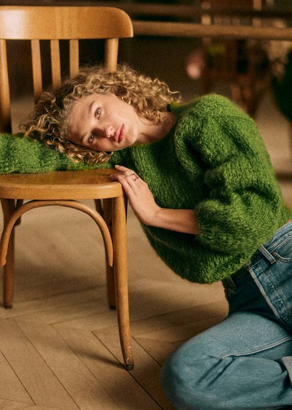 Colette Jumper - Sézane x Les Mains de Mamie - Pastel Wide Stripes - Mohair  - Sézane