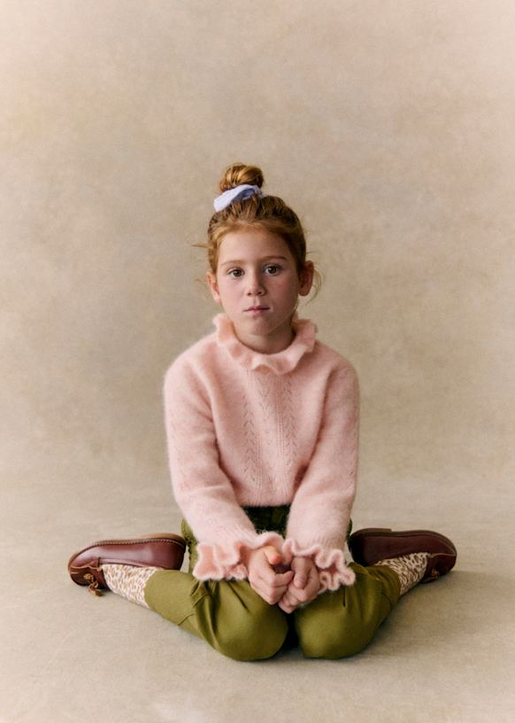 Pull Rosie Rose Clair Polyamide recyclé Sézane