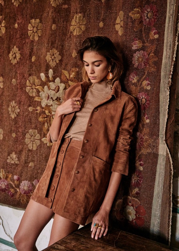 Will Jacket - Camel Suede - Goat 