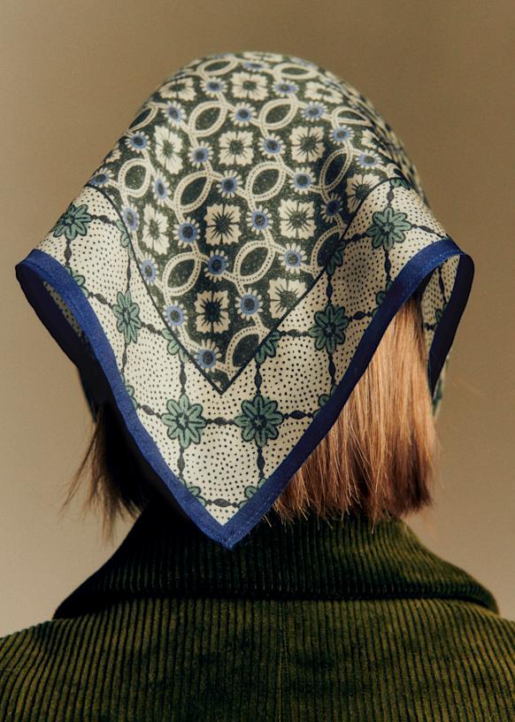 Cléopatra Scarf - Sézane x Antoinette Poisson - Ecru Geometric