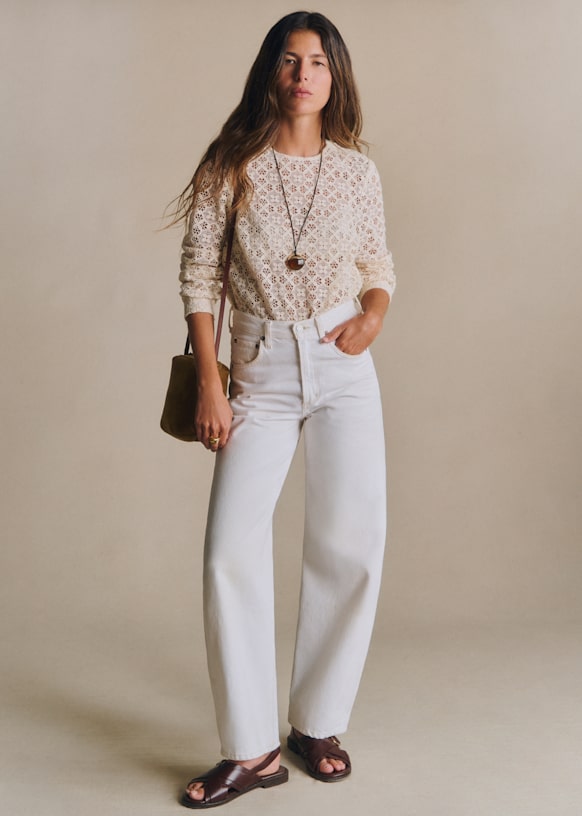 Jesse Blouse - Blue - Organic Cotton - Sézane