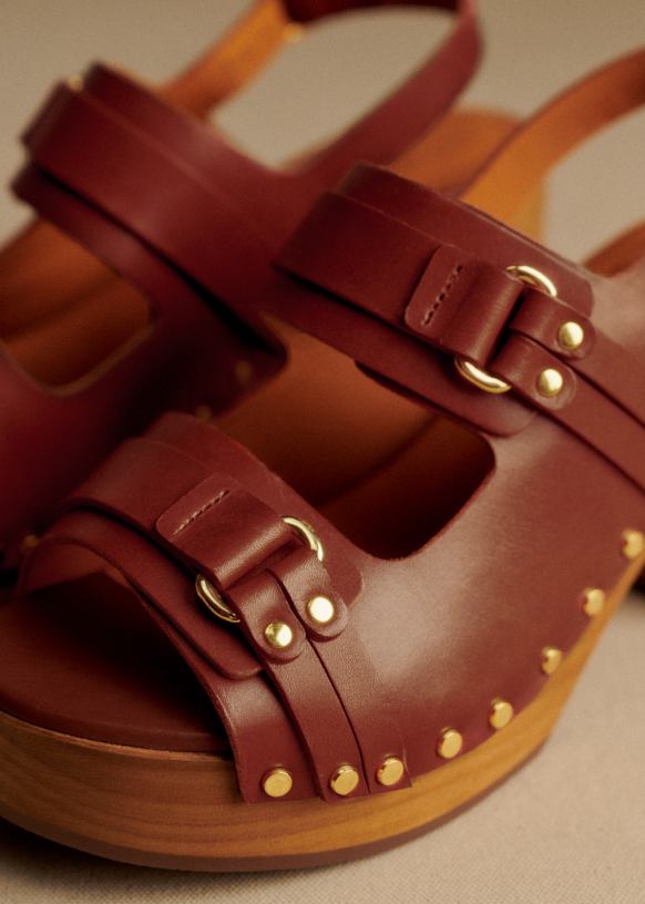 Sonia Clogs - Smooth natural - Bovine leather - Sézane