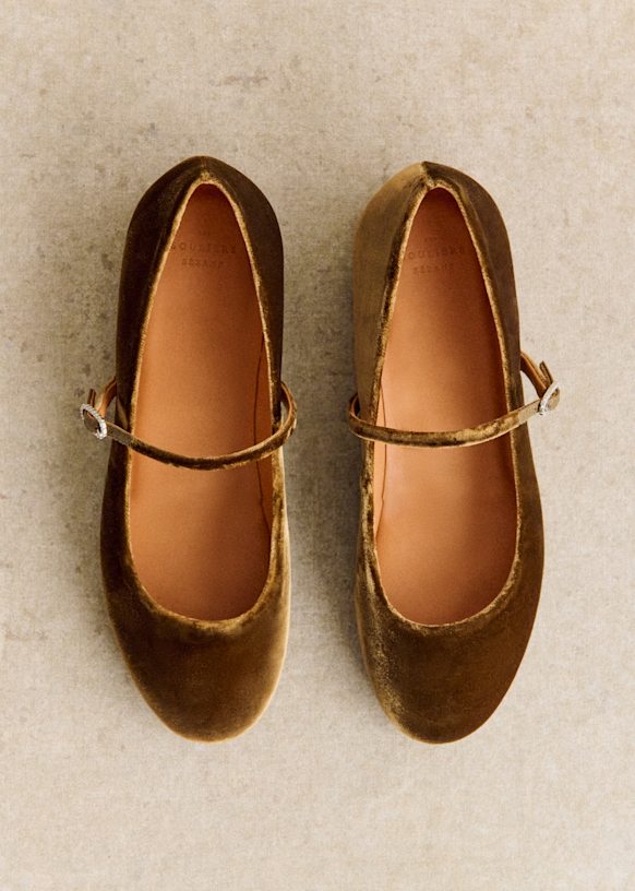 Méline Low Ballerinas - Patent Black - Patent cowide leather