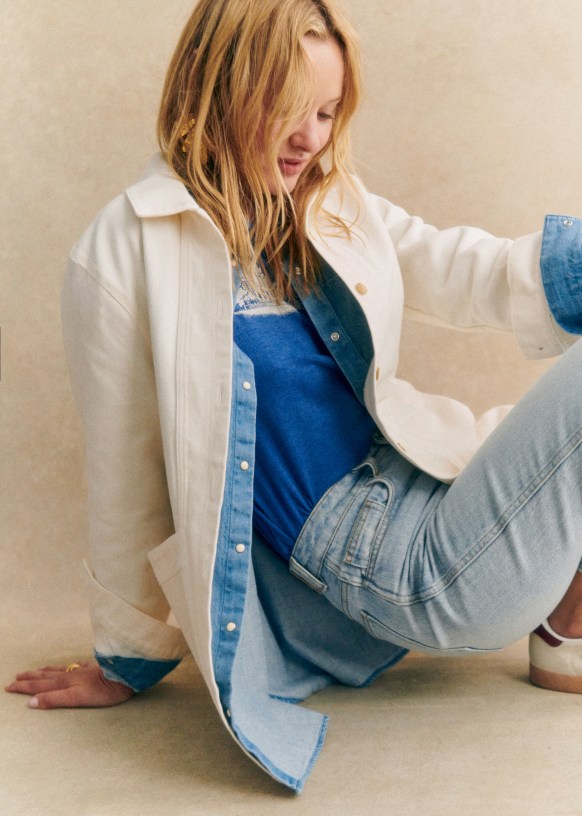 Will Jacket - Ecru - Organic cotton - organic textile - Sézane