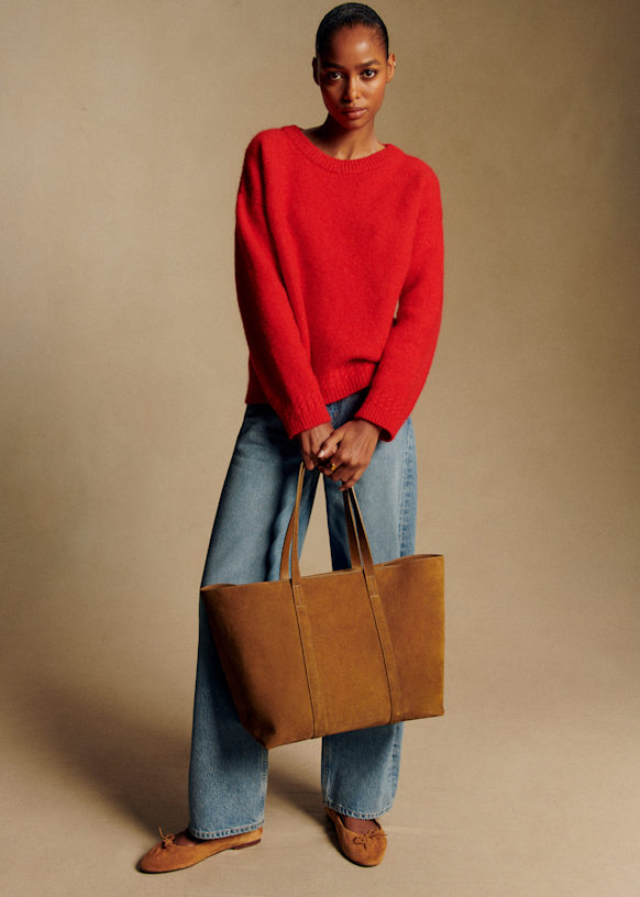 Amiel セーター - ダークグレー - ベビーアルパカ - Sézane