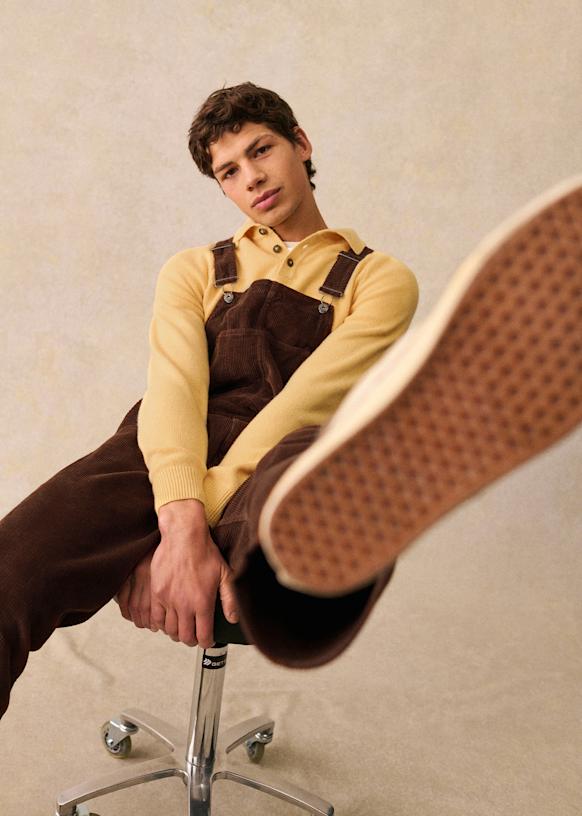 Robby Velours Dungarees Brown Organic Cotton Sézane