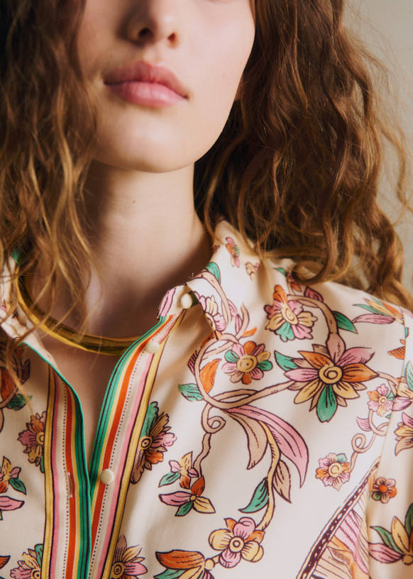 Livia Shirt - Sézane x Inoui Editions - Chance Print - Viscose