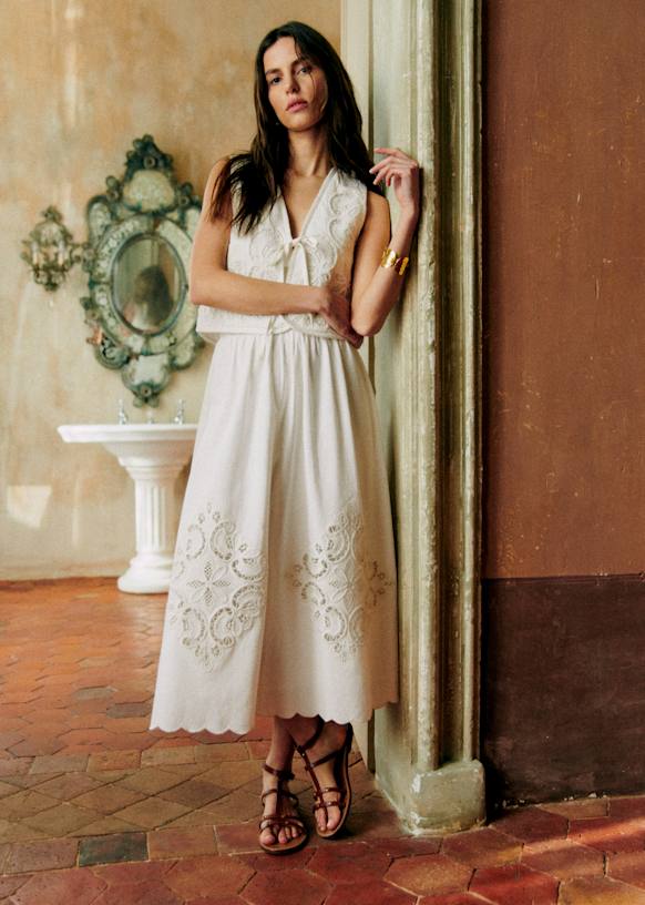 Wali Jacket Ecru Organic Cotton Sezane